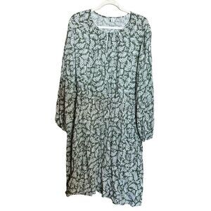 Old Navy Midi Dress Womens XXL Tall Multicolor Floral Boho Flowy Ladies